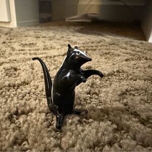 Vintage Handblown Glass Skunk Figurine